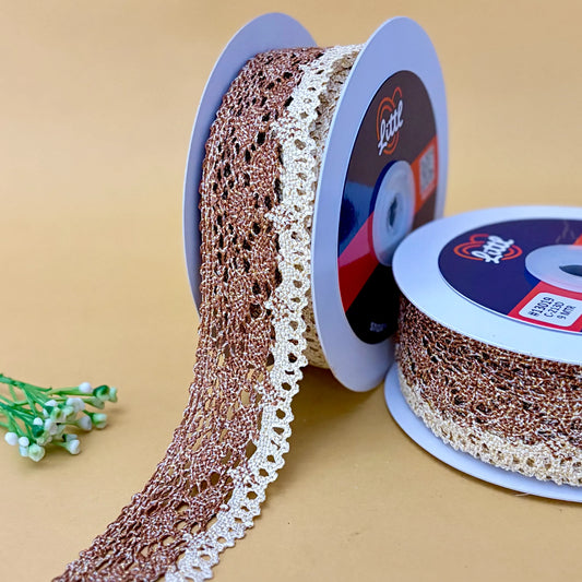 Crochia Lace in multiple colors Brown Lace from Littl