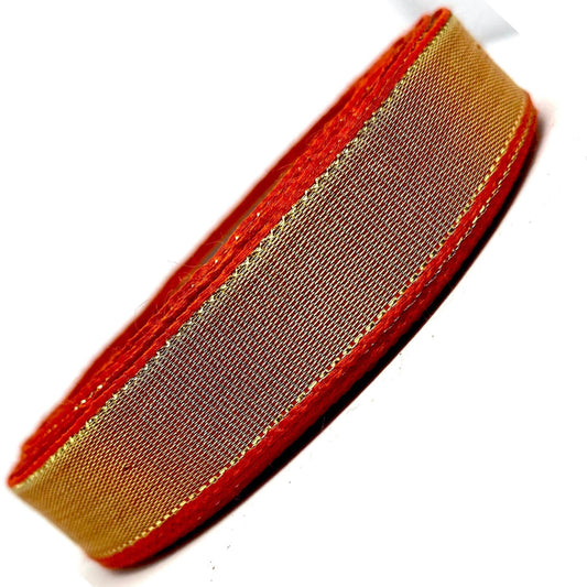 15mm color net metallic ribbon-36 meters - 8230 Red ribbon from Littl Ribbons