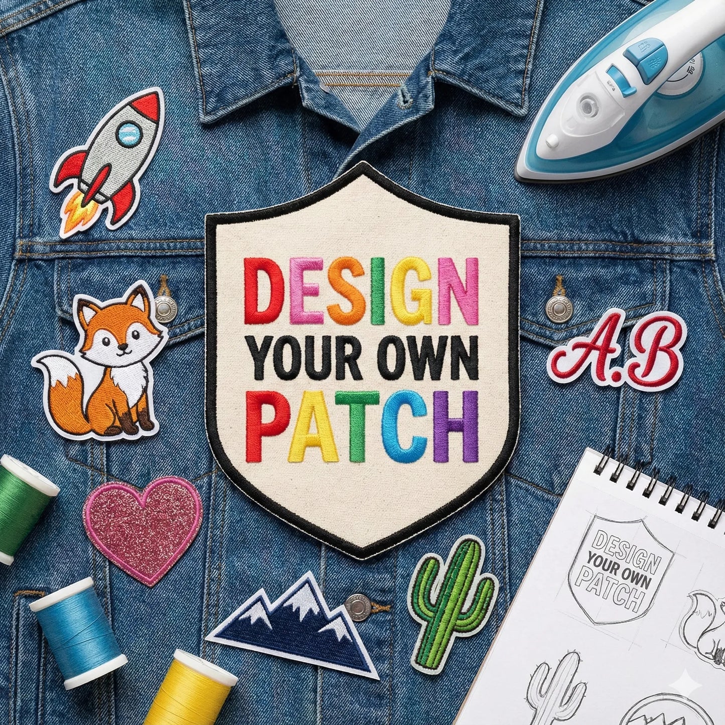 iron on patches – customised patches littl