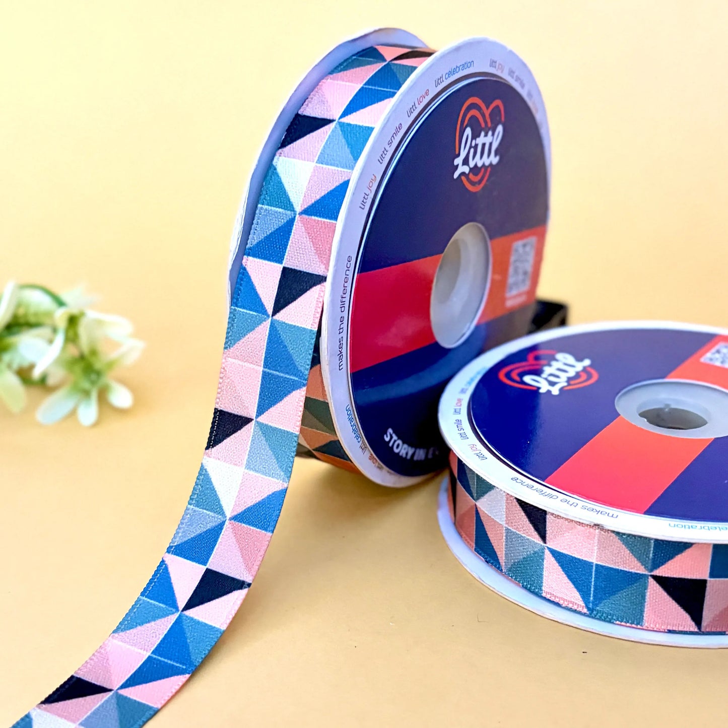 -satin ribbon 20mm 23m roll single face decorative crafting-littl