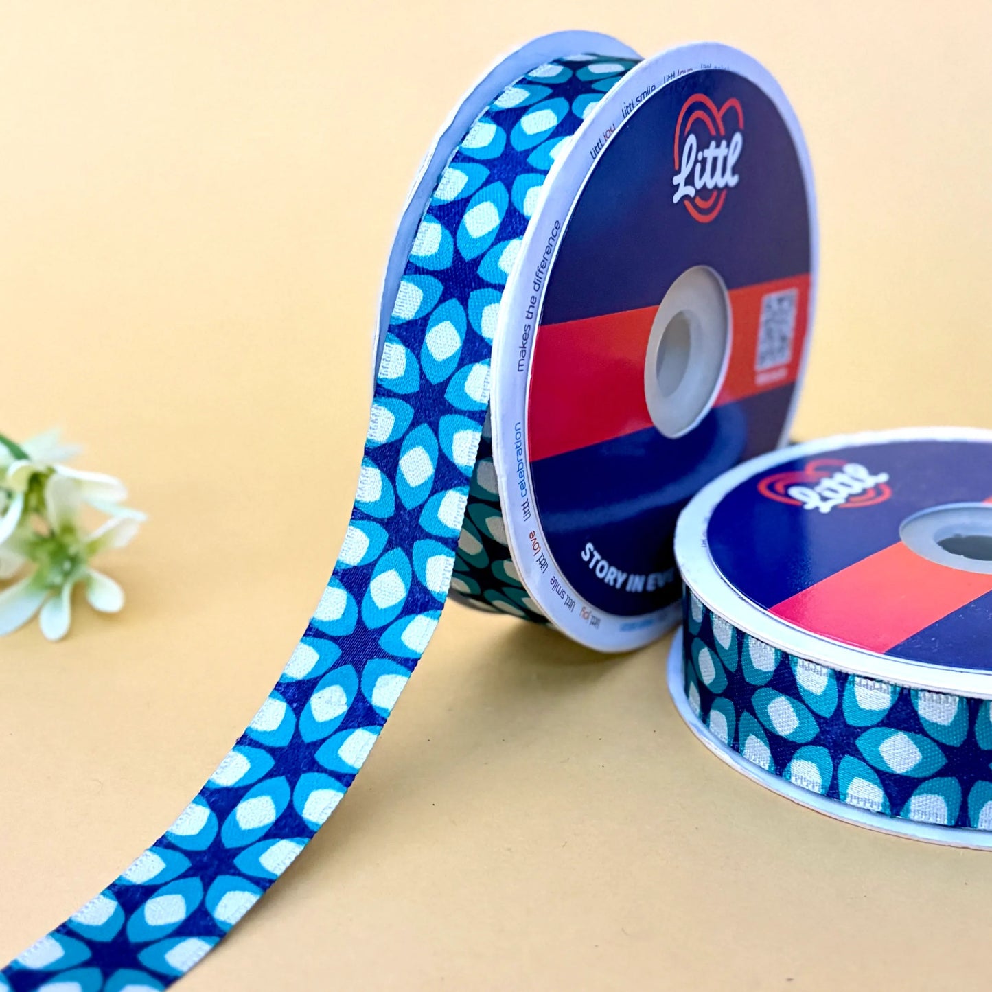 -satin ribbon 20mm 23m roll single face decorative crafting-littl