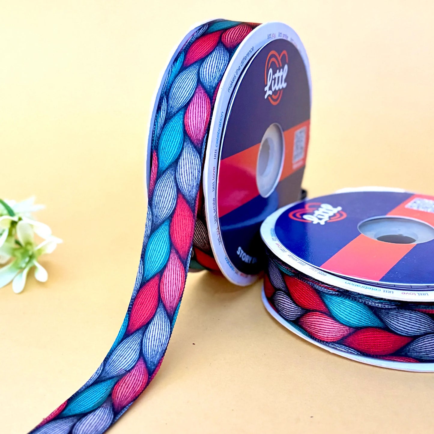 -satin ribbon 20mm 23m roll single face decorative crafting-littl