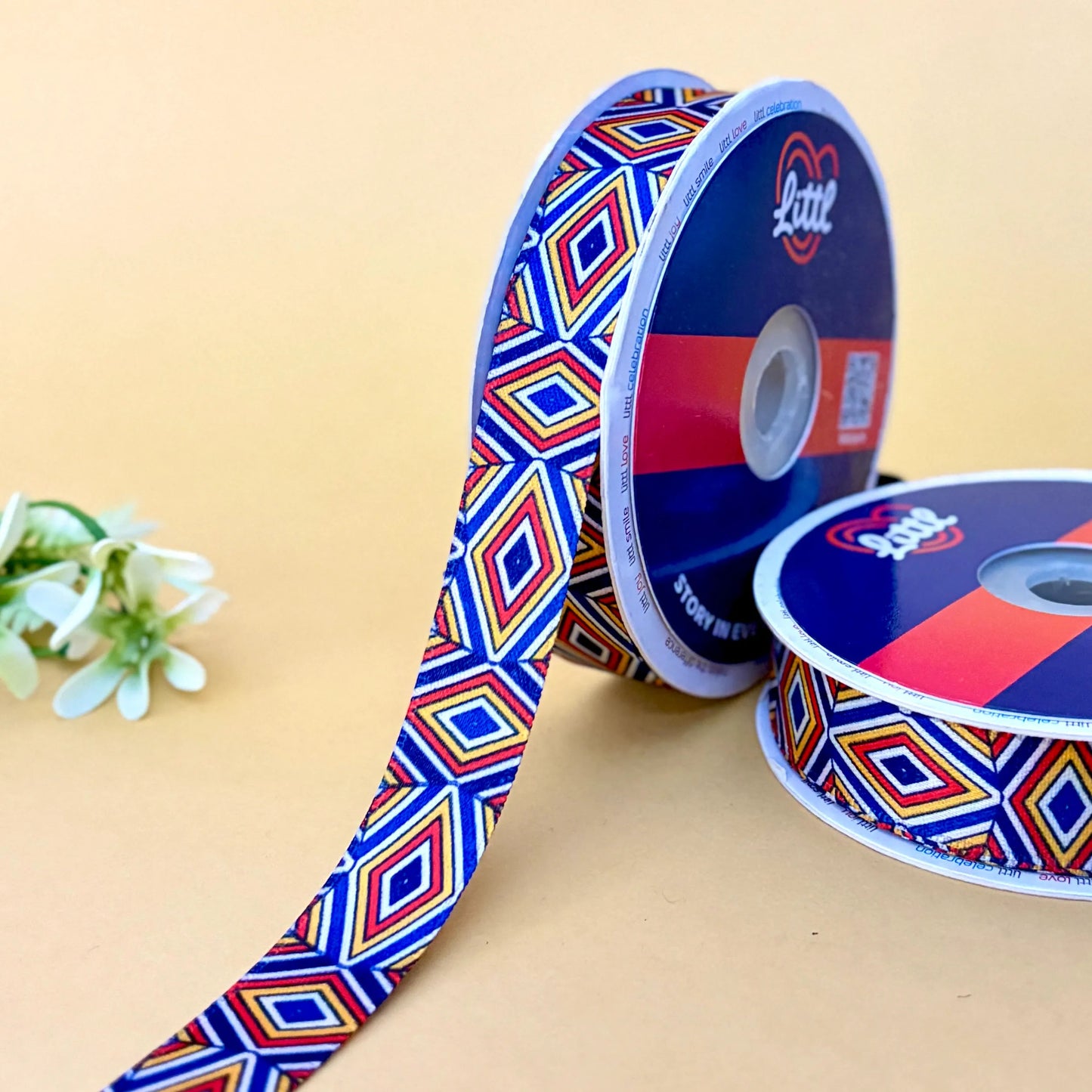 -premium satin ribbon 20mm 23m single face fashion garment k136-littl