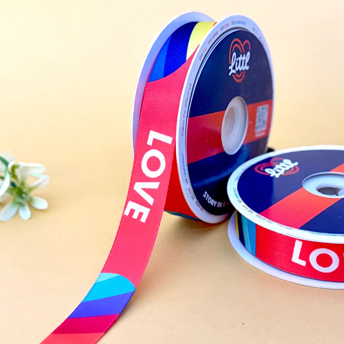 -gift wrapping ribbon 20mm 23m satin single face hampers-littl