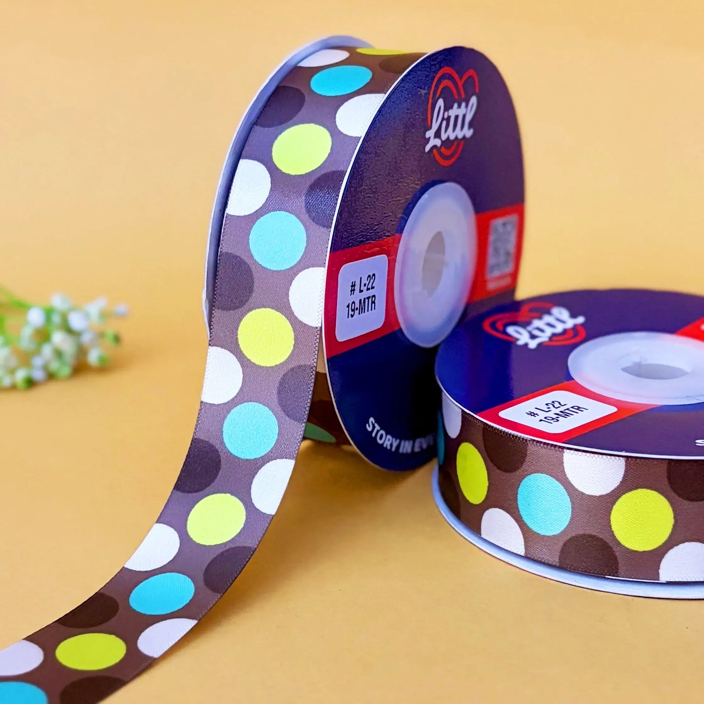 ribbon--printed ribbon - l22-littl ribbons