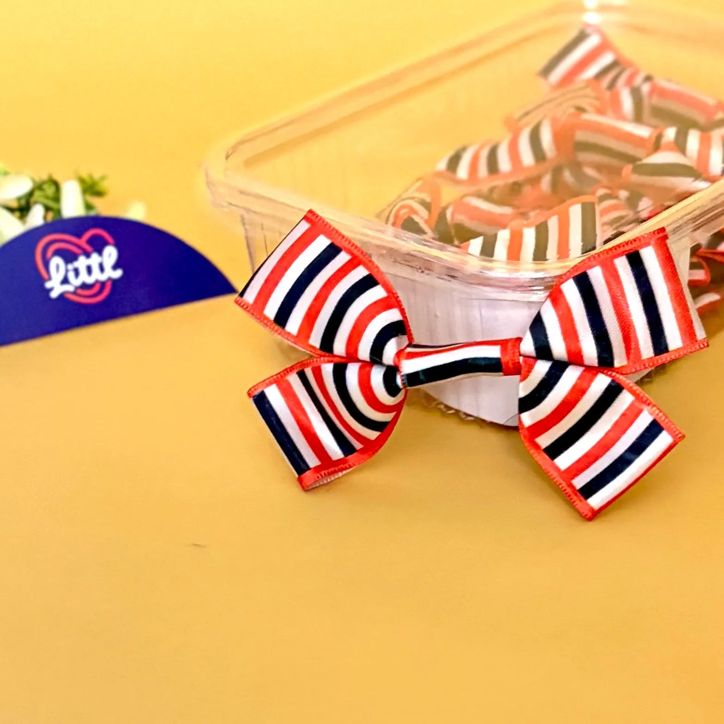 ribbon bow-ribbon bow 10 pcs pack readymade red black satin trousseau-littl