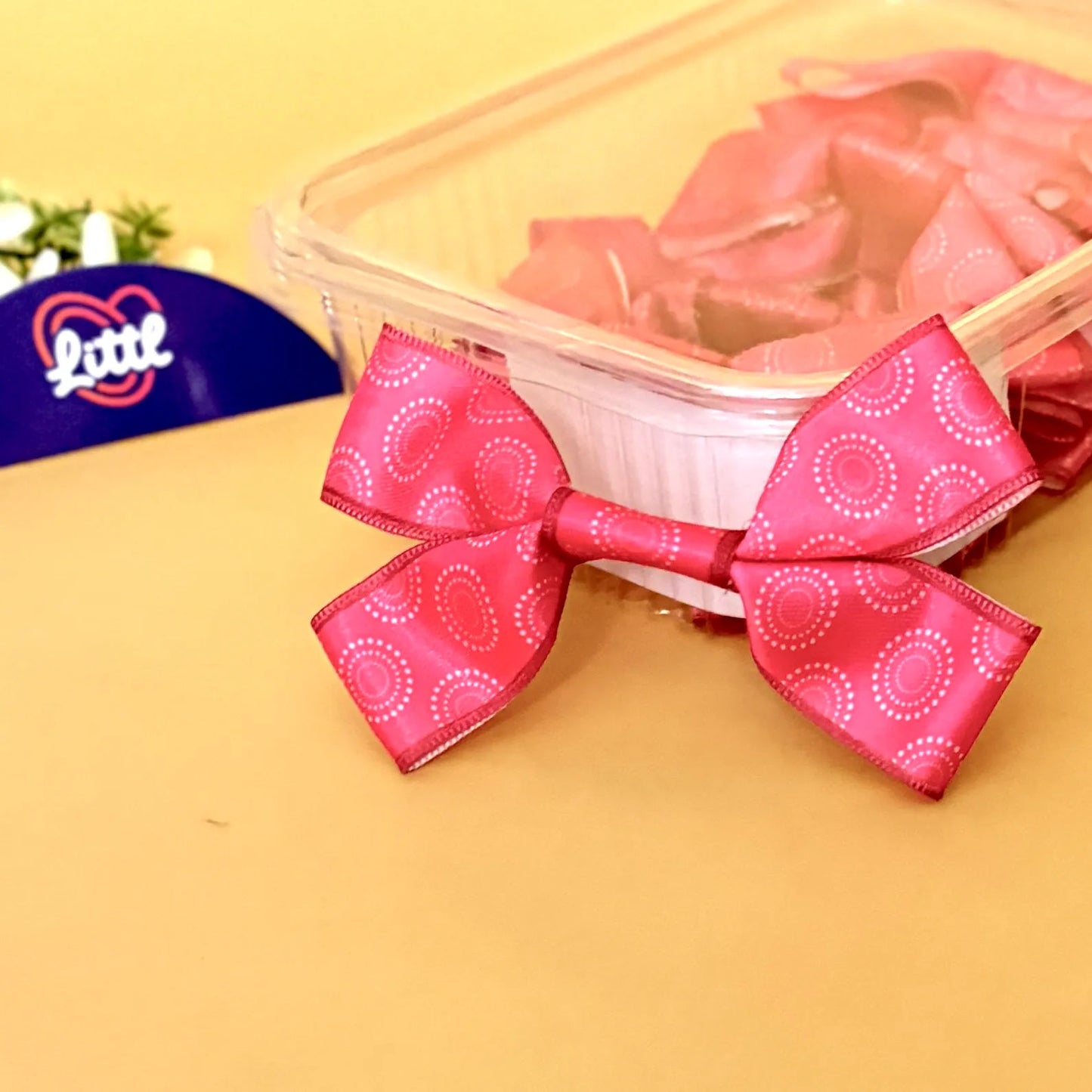 ribbon bow-ribbon bow 10 pcs pack readymade multi color satin craft-littl