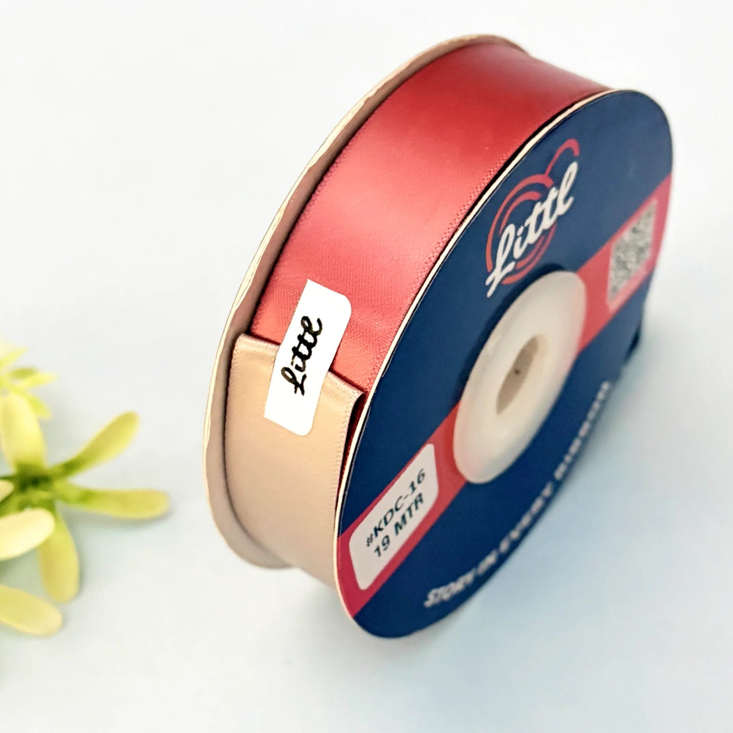 ribbon--satin ribbon - rose gold & beige-littl ribbons