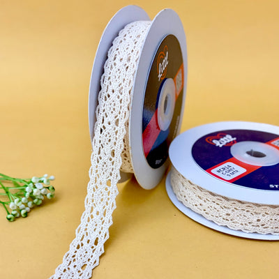 Lace-Ivory-Cotton Crochia Lace-CR14-Littl