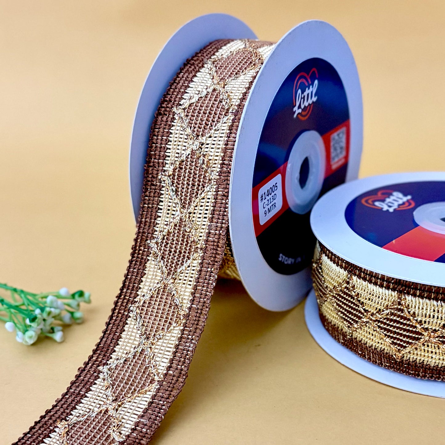 lace-brown-color crochet lace-14005-littl