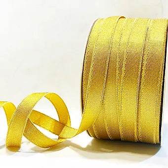 1/4 inch Satin metallic ribbon -54 meters-8237 Gold ribbon from Littl Ribbons