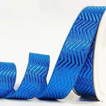 1 inch color metallic ribbon Aqua ribbon from Littl Ribbons