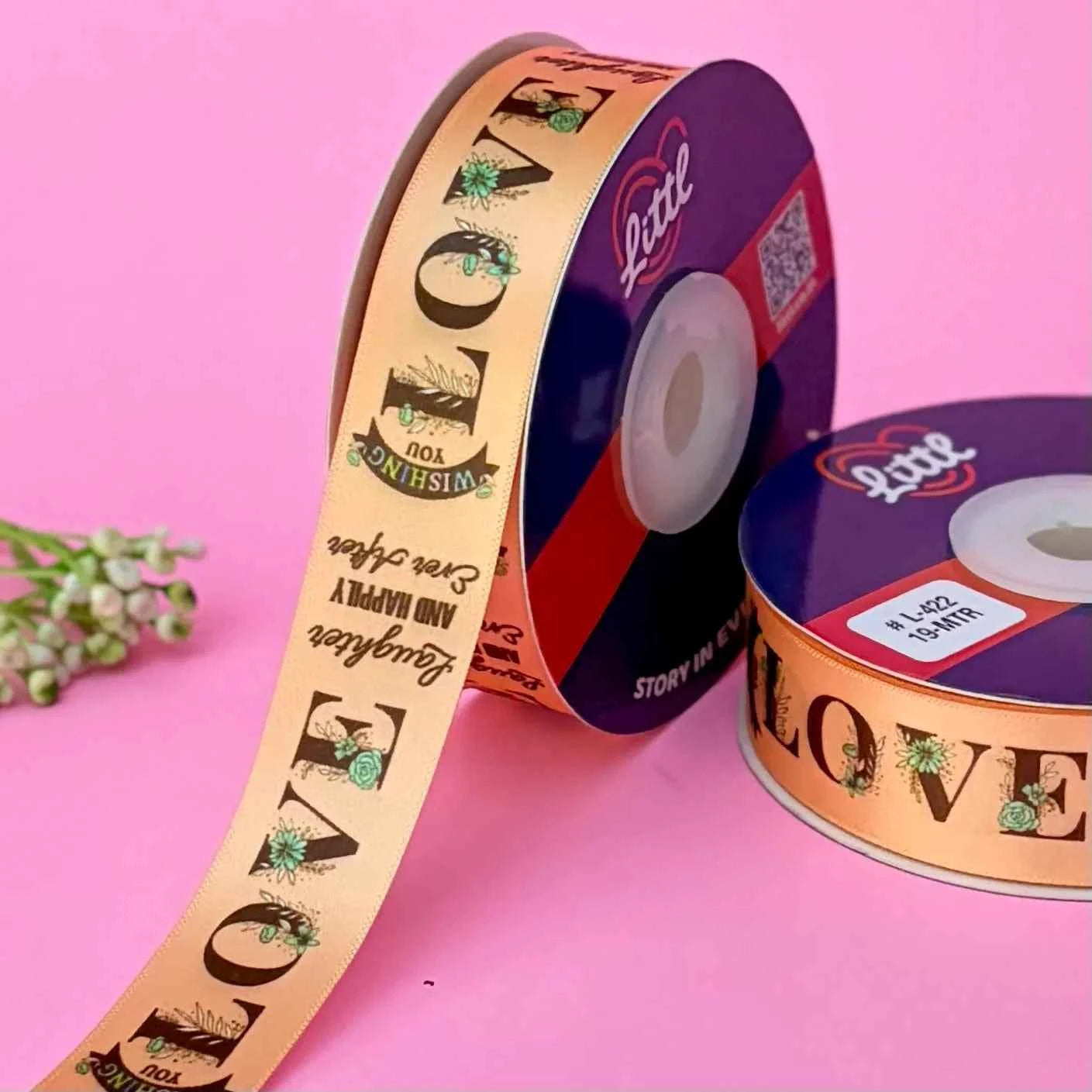 ribbon-peach-anniversary ribbon (l413 to l423)-littl ribbons