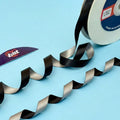 The Urban Steel – Black & Steel Grey Dual Tone Satin Ribbon, 20 mm   Littl
