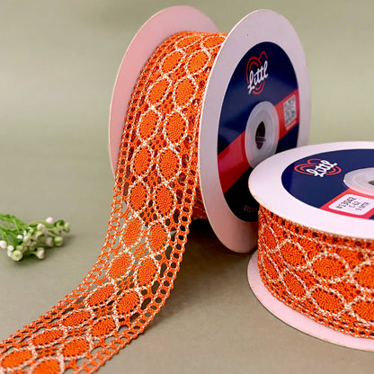 Crochia Lace in multiple colors Orange Lace from Littl