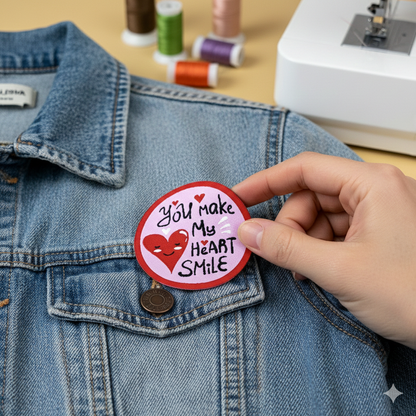 Iron On Patches – 'My Heart Smile!' Custom T-shirt and Gifts   Littl
