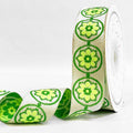 Mandala Circle Woven Gift Ribbon 25mm - Purple by Littl India