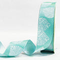 Leheriya Stripe Woven Gift Ribbon 25mm - Sea Green by Littl India