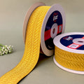German Metallic Jacquard Ribbon – Premium Heavy Military-Style Braid | 1.5″ Wide | 18m Pack | 61556   Littl