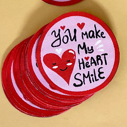 Iron On Patches – 'My Heart Smile!' Custom T-shirt and Gifts   Littl