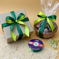 THE TROPICAL FERN - Forest Green & Lime Dual Tone Ribbon 20mm   Littl