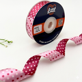 Dual Tone Polka Dot Satin Ribbon – Magenta & Light Pink | 20mm | 19m | KPD10   Littl