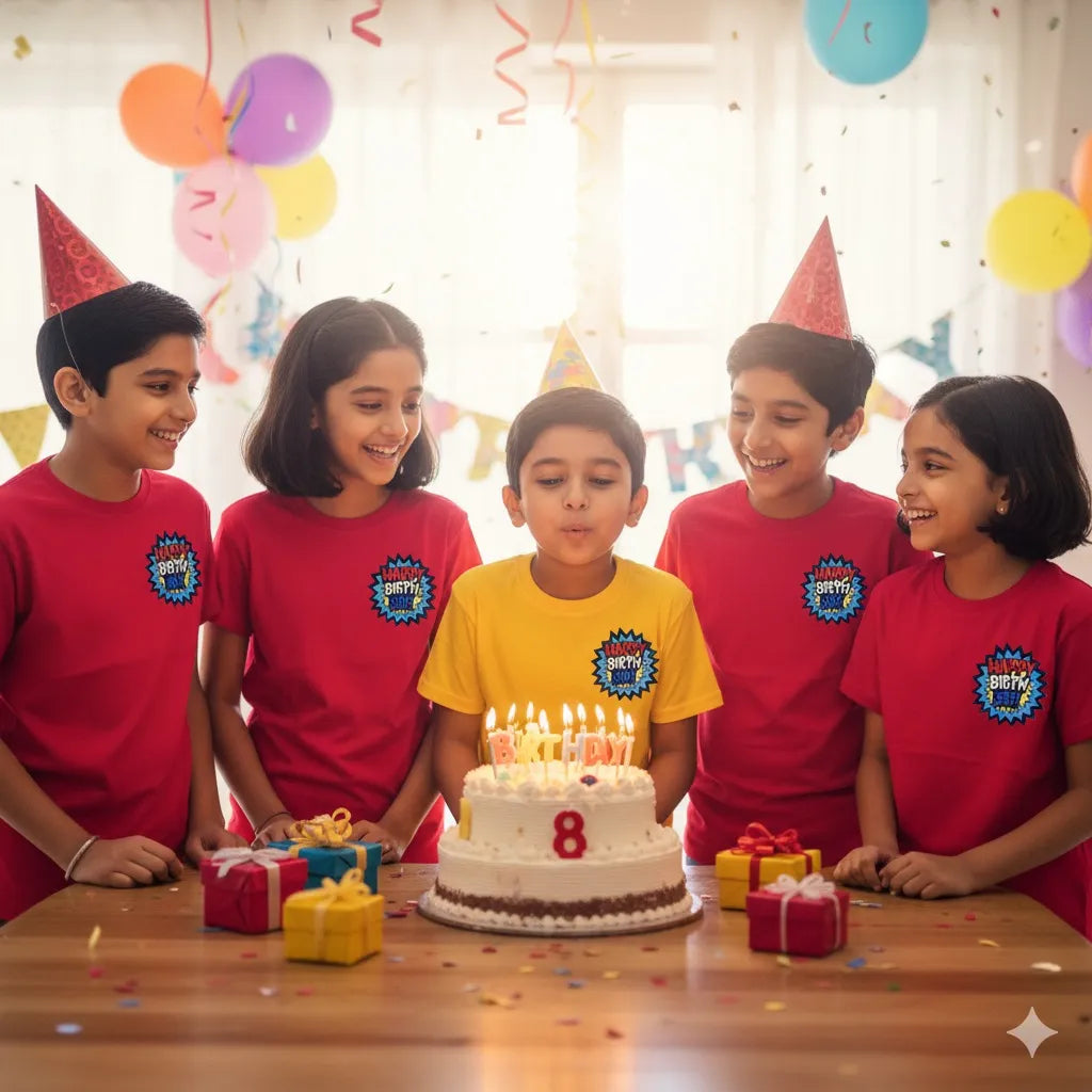 --woven "happy birthday" iron-on patch for gifting-littl