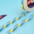 The Summer Sky – Pale Lemon & Sky Blue Dual Tone Satin Ribbon, 20 mm   Littl