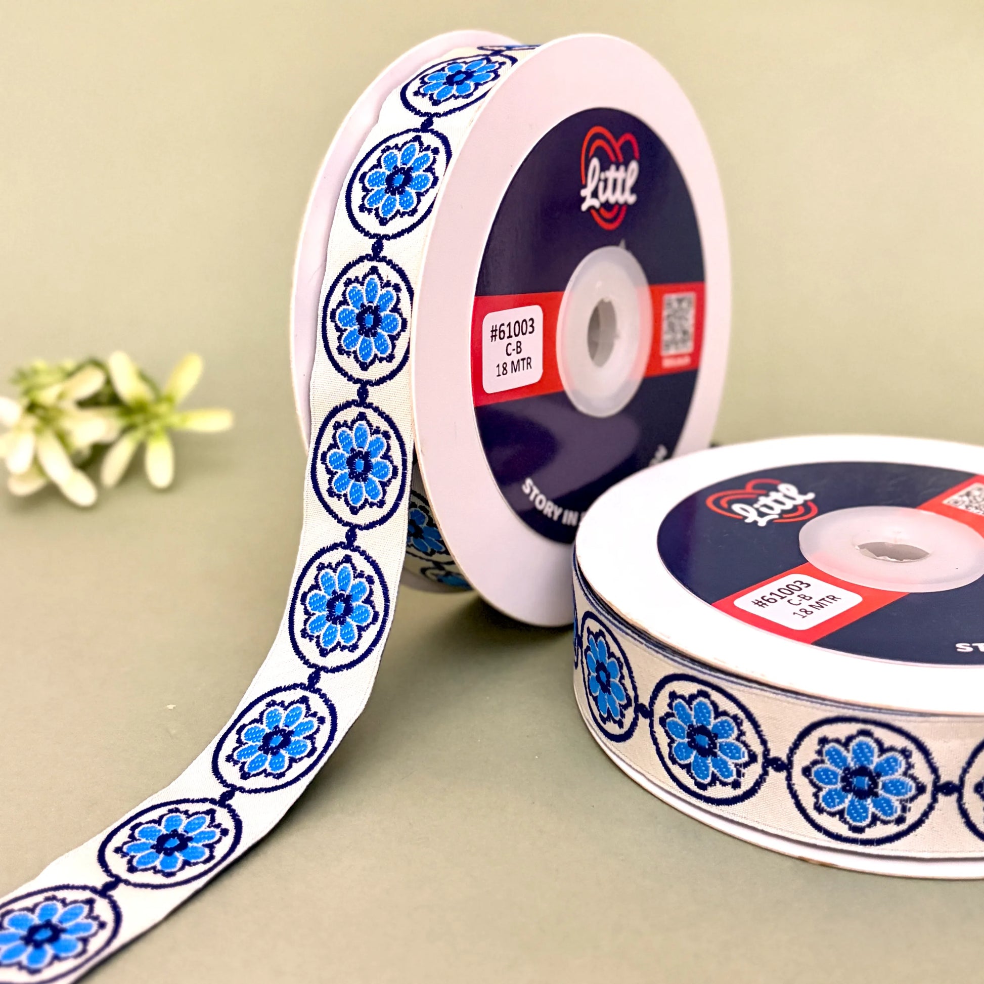 ribbon-Gift Ribbon 1 Inch Satin Weave Multiple Colors Hampers Garments 61003-Littl