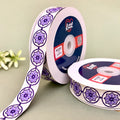 Mandala Circle Woven Gift Ribbon 25mm