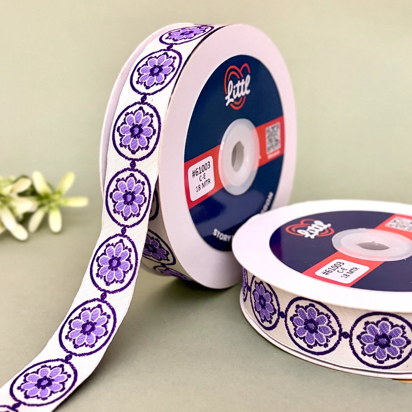 ribbon-gift ribbon 1 inch satin weave multiple colors hampers garments 61003-littl