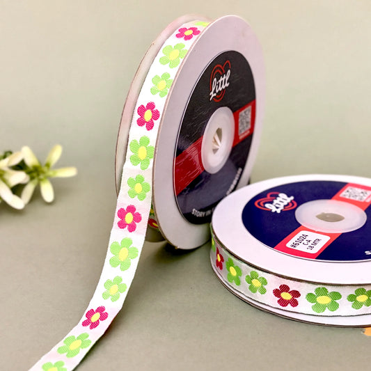 Ribbon-Lace Border 1 Inch Satin Weave Multiple Colors Suits Garments 61024-Littl