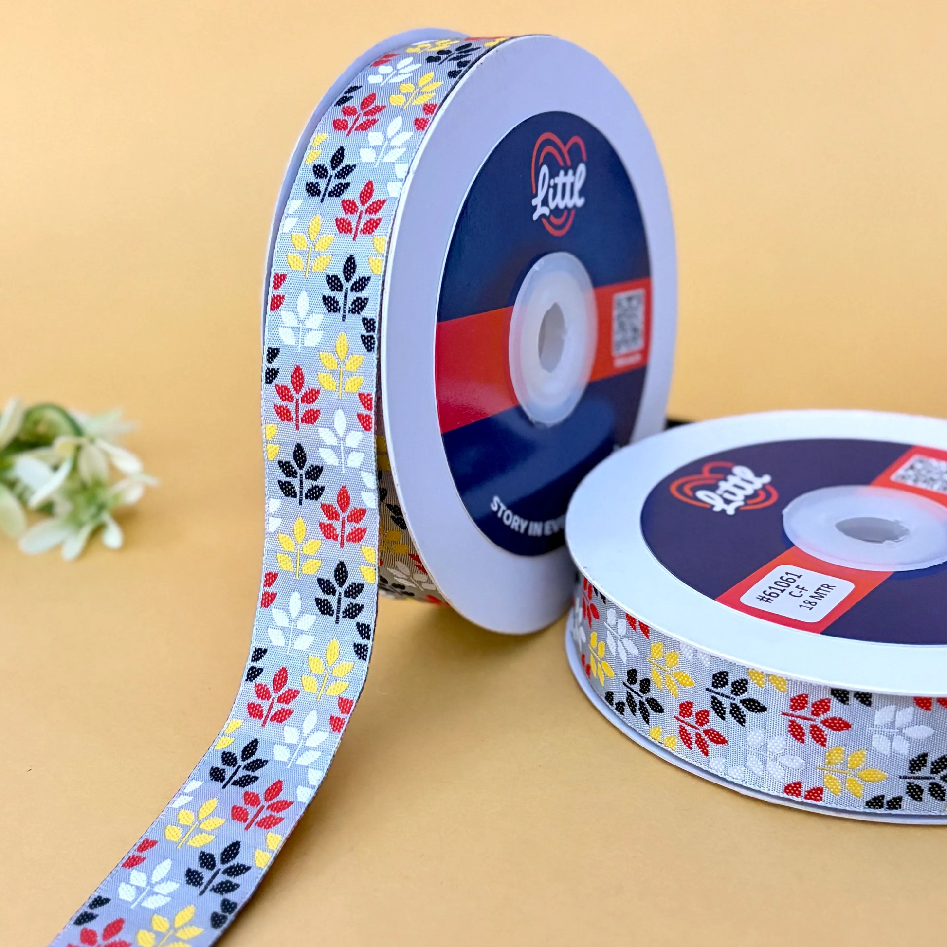 Ribbon-Gift Ribbon 1 Inch Satin Weave Multiple Colors Hampers Garments 61061-Littl