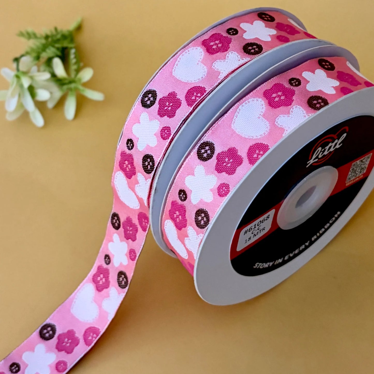 ribbon-lace border 1 inch satin weave multiple colors suits garments 61068-littl