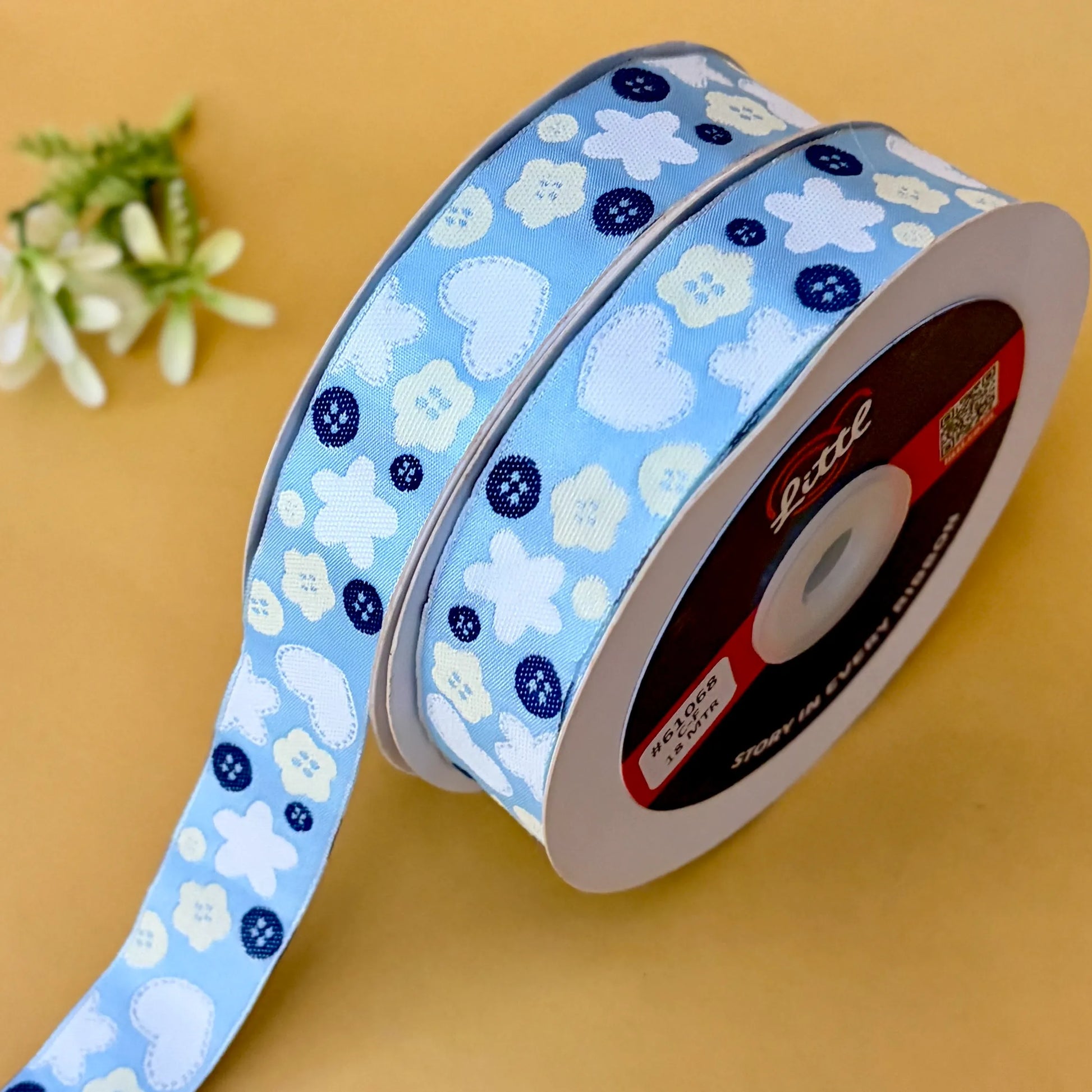 Ribbon-Lace Border 1 Inch Satin Weave Multiple Colors Suits Garments 61068-Littl