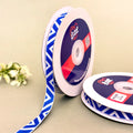 Lehri Zigzag Woven Ribbon 15mm - Blue by Littl India