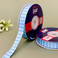 Dhara Stripe Woven Ribbon 15mm - Silver by Littl India