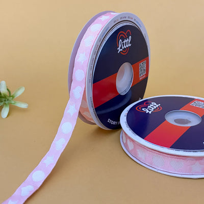 Bindiya Border Woven Ribbon 15mm - Lemon by Littl India