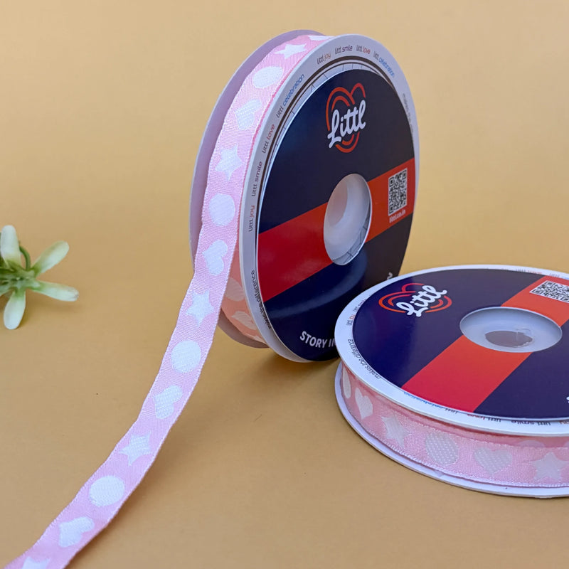 Bindiya Border Woven Ribbon 15mm - Lemon by Littl India