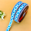 Phool Dot Woven Ribbon 15mm - Lemon by Littl India