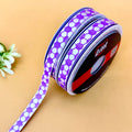 Phool Dot Woven Ribbon 15mm - Silver by Littl India