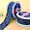 Indigo Blossom Saree Lace Border 38mm - Teal by Littl India
