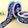 Indigo Blossom Saree Lace Border 38mm - Black by Littl India