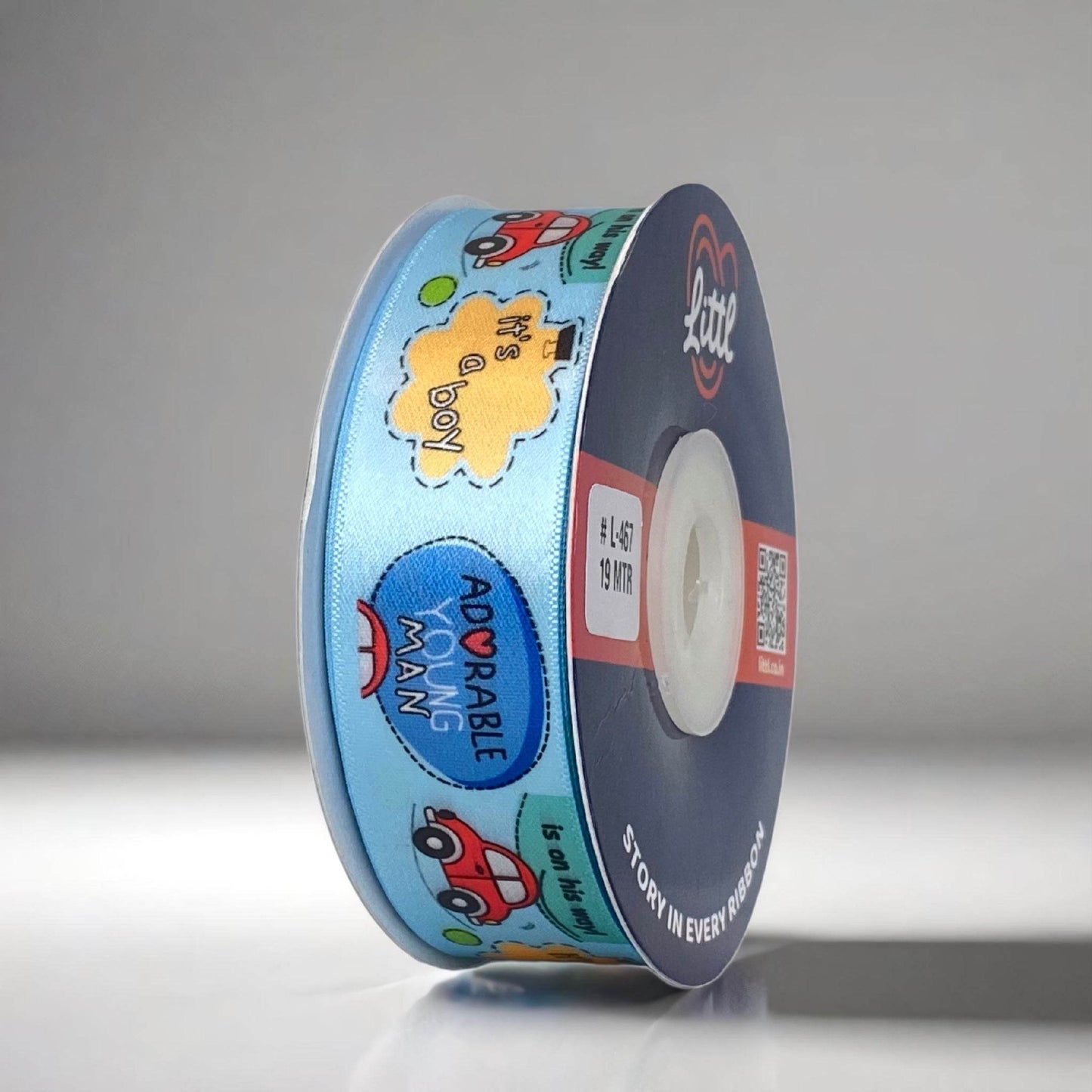 printed ribbons for baby shower- littl