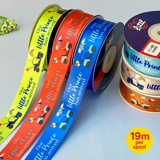 Satin Printed Ribbon for Its a Boy occassion