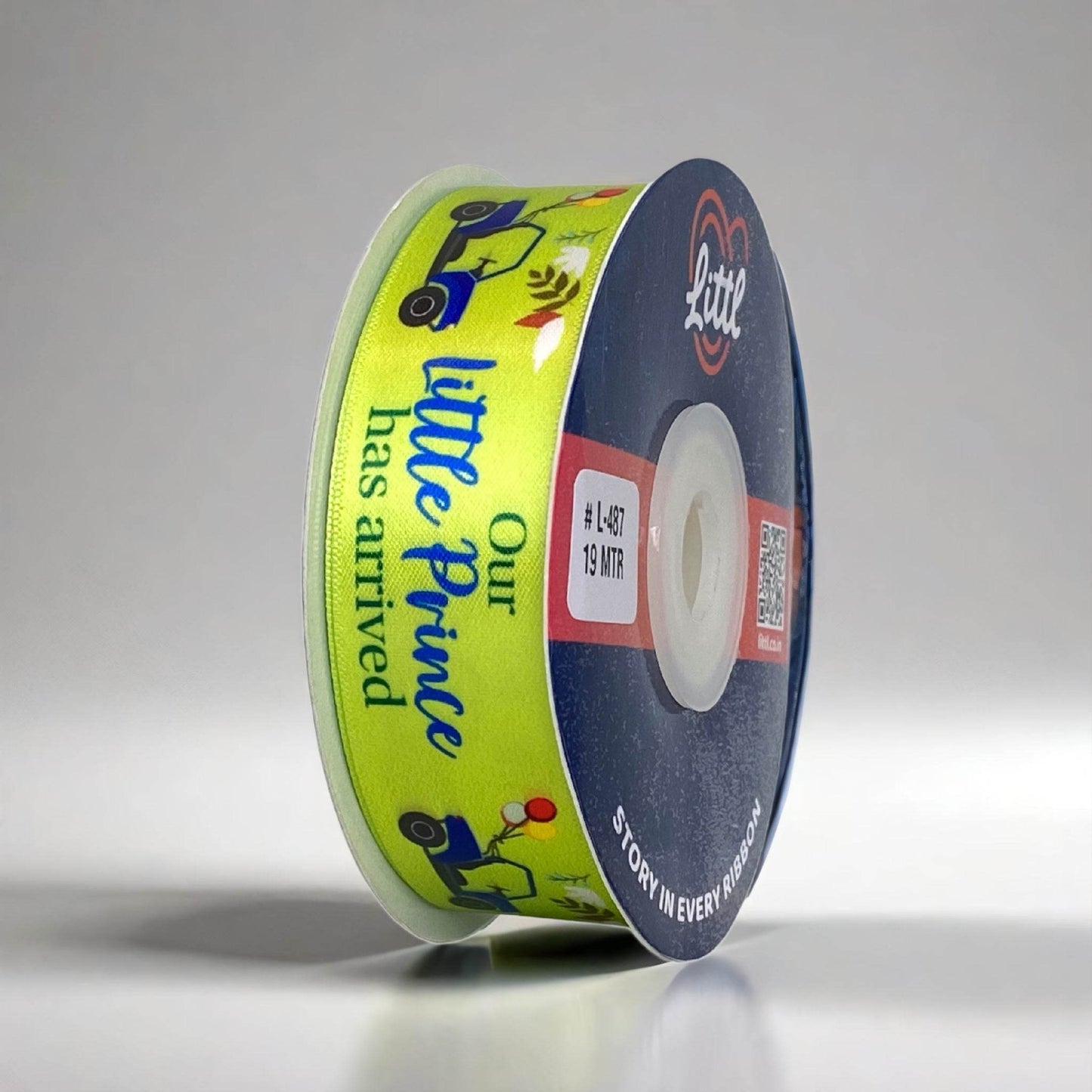 printed ribbons for baby shower - littl