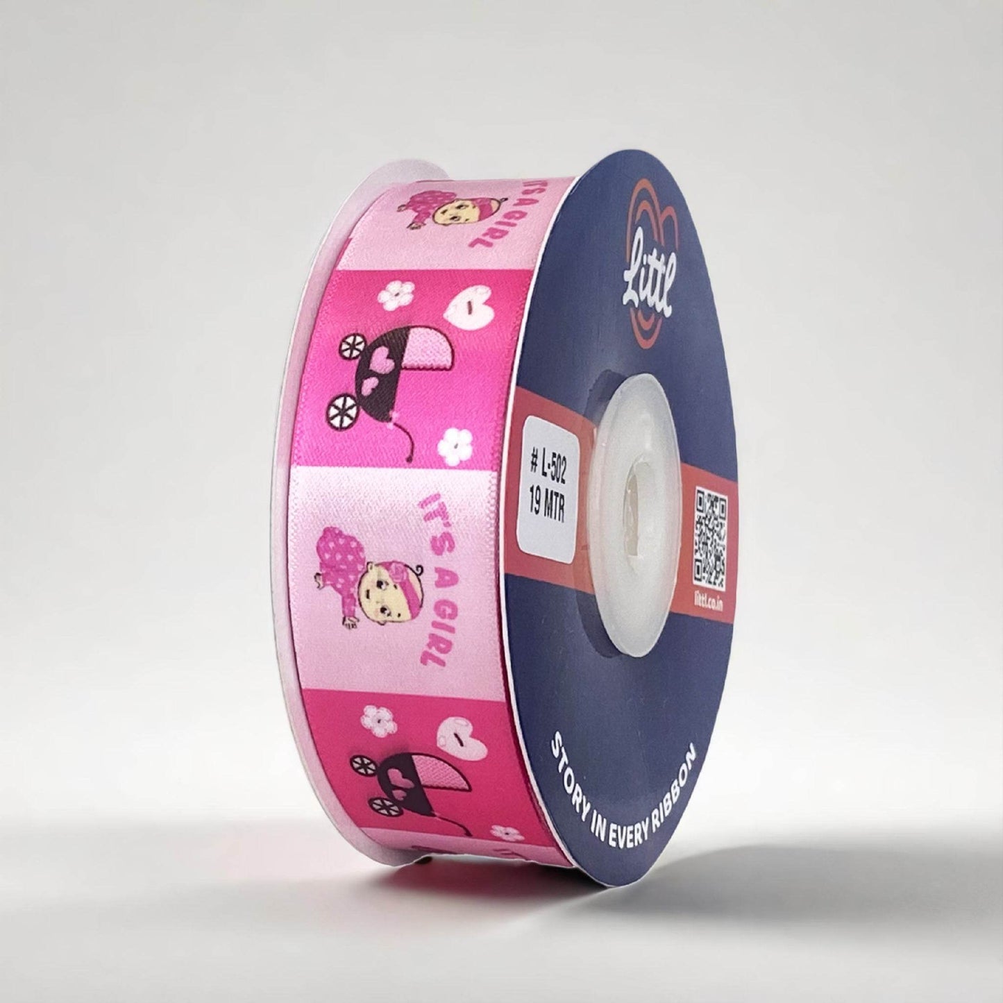 printed ribbons for baby shower- littl