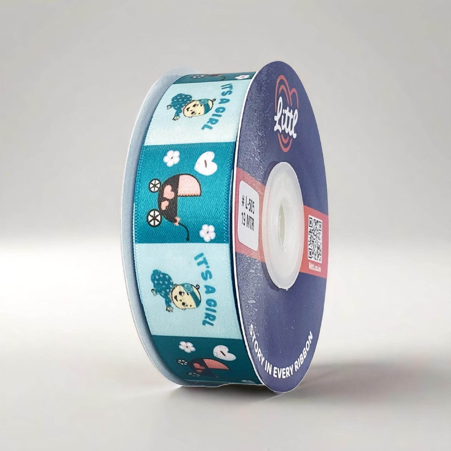 printed ribbons for baby shower - littl