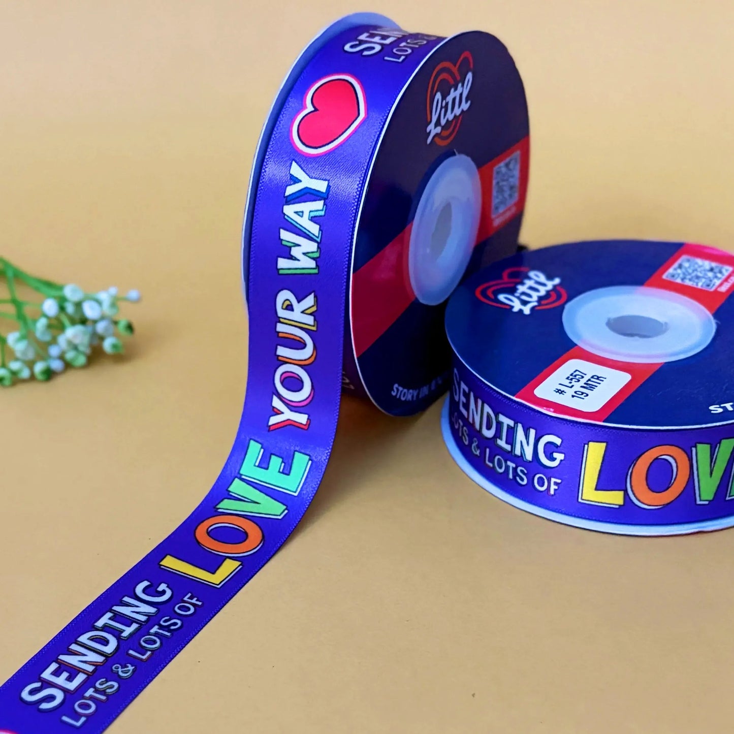 ribbon-purple-best wishes ribbon (l554 to l565)-littl ribbons