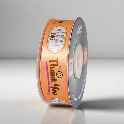 ribbon-Peach-Thank you Ribbon (L587 to L597)-Littl Ribbons